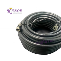 Cable Coaxial KableTex RG6 Personalizado, Tipo Jumper Cuádruple, Conductor CCS, Conector F, Blindaje Cuádruple (Lámina de Aluminio 60% + Trenzado 40%), 1 Conductor