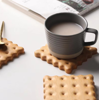 Sous-verre créatif en bois massif, design simple, isolant thermique, tapis anti-dérapant pour tasses à café et à eau, utilisation sur table à manger