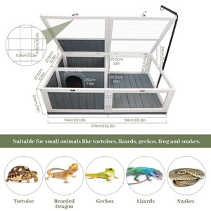 Jaula moderna para conejillo de indias, <span class=keywords><strong>recinto</strong></span> para Hábitat de tortugas, <span class=keywords><strong>recinto</strong></span> para reptiles de animales pequeños de madera - Product Image 4