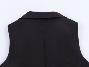 Gilet da Donna su Misura 2026 con Scollo a V e Pizzo - Gilet da Lavoro/Ufficio con Lavorazione Artigianale OEM/ODM da Fabbrica Cinese - Product Image 5