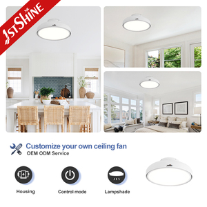 1stshine kipas langit-langit Led 20 ", teknologi kipas langit-langit ultra-tenang 30dB Tanpa Pisau, dudukan sejajar untuk kamar tidur - Product Image 4