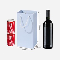 Bolsas de Regalo para Vino de Cartón de Lujo con Logotipo Personalizado, Asas Reciclables, Embalaje al por Mayor OEM