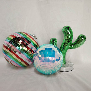 Bolas de Espejo Brillantes de Tela Textil Grandes Senmasine, Venta al por Mayor, de 3 cm a 100 cm, Decoración Colgante para Interiores del Hogar, Bola de <span class=keywords><strong>Discoteca</strong></span> de Colores para Fiestas - Product Image 5