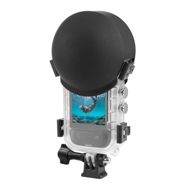 Good Quantitly for Insta360 X5 PULUZ 60m Waterproof Sealed Diving Case with Silicone Lens Cover