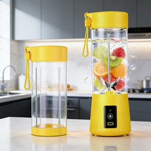 Licuadora Portátil 2 en 1 de Alta Resistencia, Recargable por USB-C, Libre de BPA, de Grado Alimenticio, a Prueba de Fugas, Silenciosa, de 400 ml, para Hacer Smoothies y Granizados - Product Image 6
