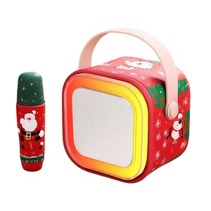Halloween Món Quà Giáng sinh bên hộp Bluetooth BT Micro không dây karaoke K12 xách tay mini Loa LED ánh sáng - Product Image 1