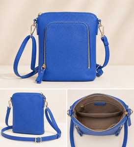 Sac de voyage tendance et moderne pour femme en cuir véritable avec fermeture éclair, grande capacité, bandoulière - Product Image 4