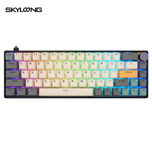 Clavier de jeu mécanique <span class=keywords><strong>GK61</strong></span> Skyloong original à 61 touches avec rétroéclairage RVB et interrupteurs interchangeables Gateron pour fabricant - Product Image 2