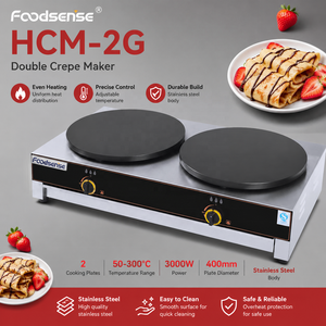 Certification CE 8KW/Heure Double Gaz Crêpière Et Plaque Chauffante, 2 Plaques Crêpière à Gaz - Product Image 3