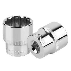 Clé à douille 12 pans Xi Meng 32 mm, entraînement cannelé, outil de réparation automobile métrique, manchon court Dafei - Product Image 1