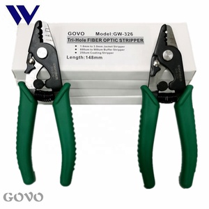 Fiber Tools Three Holes Fiber Stripper <strong>GOVO</strong> GW326 Optical Fiber Stripper Buffer and Coating Stripper - Product Image 2