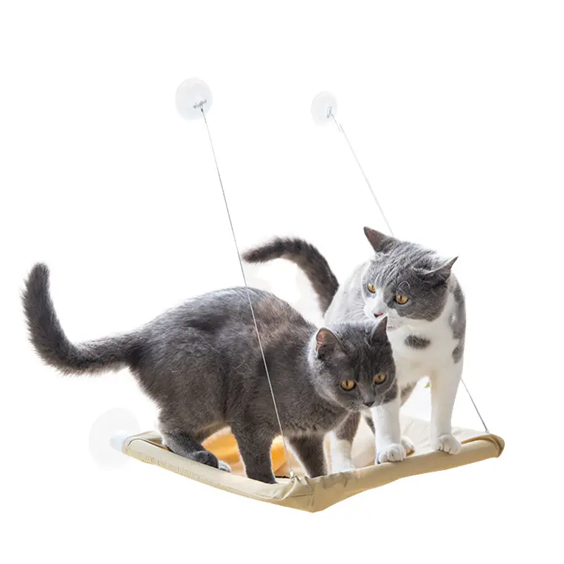STROBIGO Pet Beds Toys For Wall Mounted Corner Interactive Desk Accessory Hanging Perch Window Zebra Cat Hammock