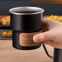 Kit de café arabe de luxe écologique en métal avec bouilloire à versement et moulin à café manuel pour le camping