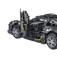 Mork 1:14 noir 1505 pièces, voiture de course de sport Super rapide, véhicule technique MOC briques ensemble blocs de construction, jouets pour enfants à vendre