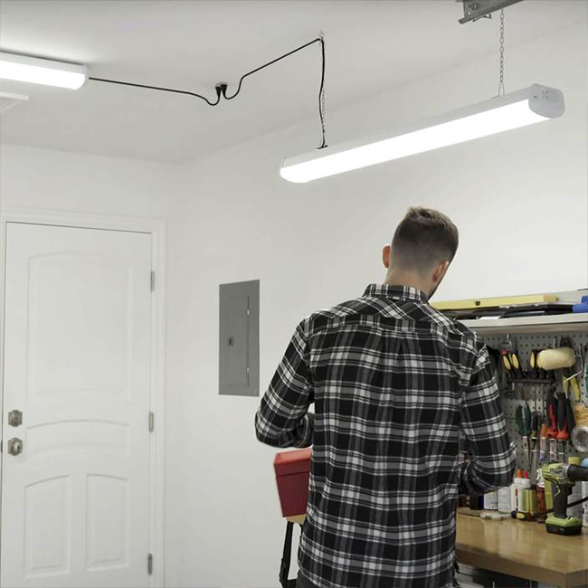 Настенный выключатель IP44, белый, устойчивый к насекомым, промышленный, водонепроницаемый, соединяемый, 48 Вт, 4 фута, 120 см, ультратонкий Светодиодный паровой светильник