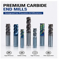 Forets et fraises à filetage en acier au tungstène multi-types D1.0-D20 pour centres d'usinage CNC et pièces en acier, traitement de l'acier inoxydable