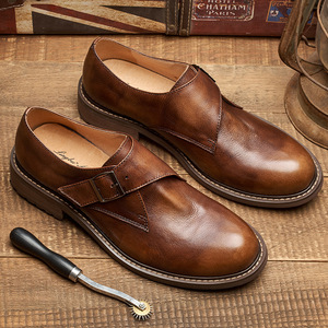 Zapatos de Oficina para Hombre, Diseño Nuevo, Modernos, de Cuero, con Cordones, Ligeros, Antideslizantes y Transpirables - Product Image 2