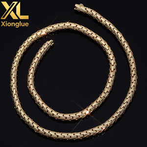 Fashionable and Minimalist Design 18K Gold-plated 5mm Twisted <b>Rope</b> Keel Chain Men's and Women's Necklaces Cuban Necklace - Product Image 1