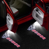 Lampes de bienvenue pour portières de voiture, étanches, 2 pièces, haute définition, accessoires de portières de voiture, lampes de projection pour Dodge Challenger