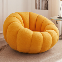 Fauteuil-canapé individuel blanc en peau d'agneau, design mignon et confortable, style Tatami, pour chambre et balcon