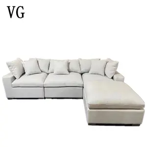 Лидер продаж, современный диван, секционный диван на 4 места, маленькая L-образная мебель для гостиной