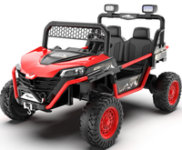 Voiture électrique 36V pour enfants, UTV, télécommande 2.4G, Bluetooth, musique, panneau de commande USB, réglage du volume, suspension sur quatre roues