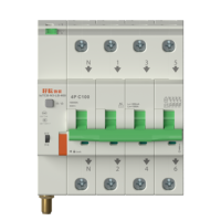 Disjoncteur intelligent 4P10KA RCBO, matériau PA66, dispositif WiFi basse tension 230V, protection IP65, montage sur rail DIN, CE