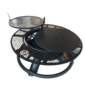 Grand <span class=keywords><strong>brasero</strong></span> extérieur en fer avec plateau élargi, foyer pour bois de chauffage et barbecue, foyer de jardin, poêle à charbon pour réceptions familiales - Product Image 4