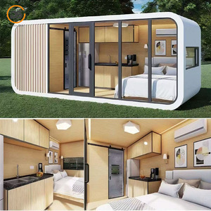 Maison en conteneur préfabriquée Hôtel résidentiel Cabine Apple Panneau sandwich Installation rapide en acier Conception moderne - Product Image 5