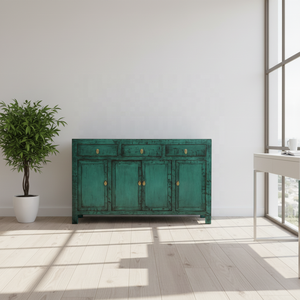 Armadio con Pittura Laccata <span class=keywords><strong>Turchese</strong></span>, Riproduzione di Mobili Antichi Beijing Sinocurio - Product Image 1