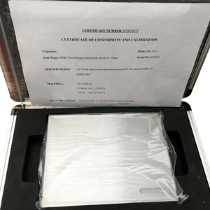 YUSHI OEM Aluminium Edelstahl 1018 Stahl Ultraschall-Testblock V1 Kalibrierungsblock für NDT-Inspektion UT-Prüfung - Product Image 4