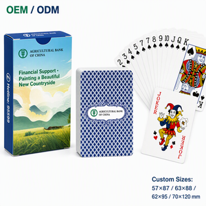 Cartes de poker promotionnelles écologiques personnalisées avec coins arrondis, logo imprimé, design <span class=keywords><strong>du</strong></span> dos de la boîte, pour entreprises et familles - Product Image 1