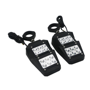 Rétroviseur LED pour UTV/ATV de 1,75/2 pouces, rétroviseur latéral avec cadre lumineux 3 couleurs pour véhicule tout-terrain, <span class=keywords><strong>buggy</strong></span> de sable - Product Image 3