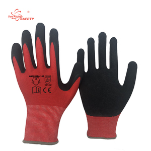 Guantes SRsafety de Látex Recubiertos y Personalizados con Estampado, Guantes de Seguridad de Punto, Guantes de Mano ANSI para Construcción, Jardinería y Agricultura - Product Image 1