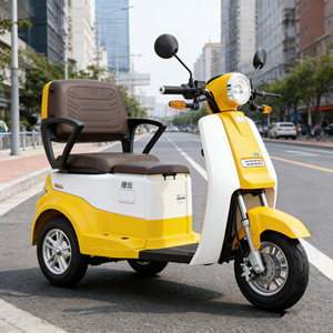 Scooter électrique à trois roues exquis et élégant 60V / Frein à disque avant + frein à tambour arrière / Scooter électrique adapté aux personnes âgées Magic Q1 - Product Image 1