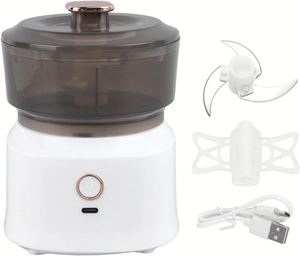 Nueva Picadora de Carne Eléctrica Inalámbrica Multifuncional Mini para Cocina, 3 Cuchillas, Carcasa de Plástico de Grado Alimenticio, 350 ml, para Uso Doméstico y al Aire Libre - Product Image 6