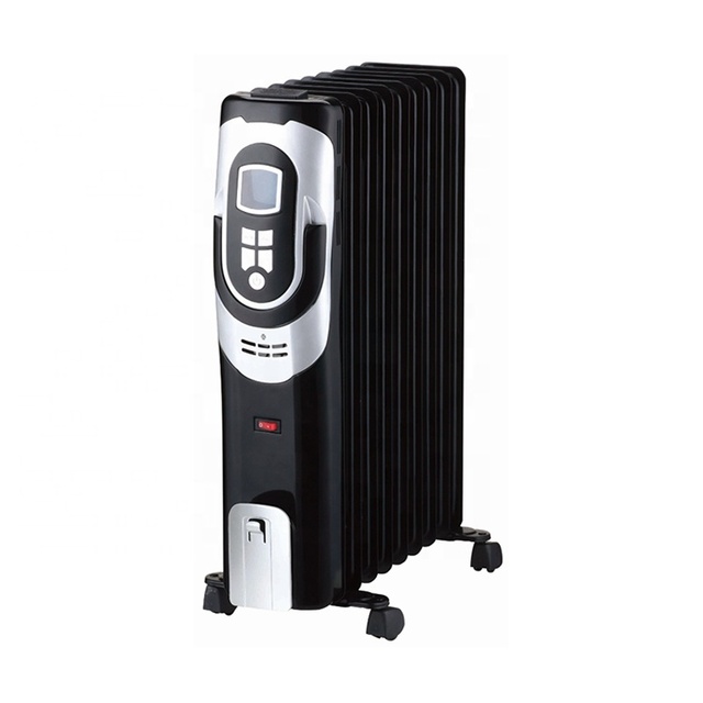 New Arrival Portable Digital Control Oil Filled Radiator Heater 1500W 7fins/9fins/11fins/13fins LED Display Tip-Over Protection