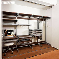 Armoire Combinée Modulaire en Acier pour Dressing, Meuble de Rangement Personnalisé Multifonctionnel Écologique Moderne pour Hôtel, Appartement, Chambre à Coucher