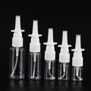 Nasal Throat Sprayer <b>Pump</b> Medical Use 10Ml 15Ml 30Ml 50Ml White Pink <b>Black</b> Blue Amber Green Plastic Nasal Spray Bottle - Product Image 1