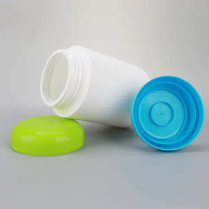 Customized Protein Can HDPE Plastic Supplement Storage Container <b>Empty</b> <b>Jars</b> For Health Products Packaging With Screw Cap - Product Image 2