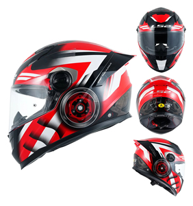 Casco de Moto Original <span class=keywords><strong>LS2</strong></span> FF300 de Verano con Doble Visor Antivaho Abatible Trasero, Abierto o Integral para Carretera con Diseño de Tiburón - Product Image 3