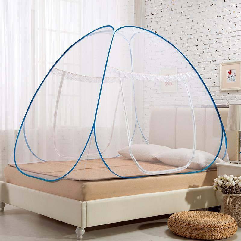 Double porte bleue avec fond