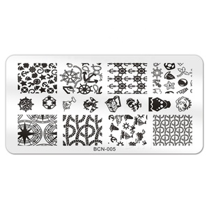 BIN 30 สไตล์เล็บปั๊มแผ่นเล็บแผ่นเหล็กสแตนเลส 6*12 ซม. - Product Image 3