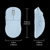 Souris sans fil AJAZZ AJ199 AI Tri-Mode, souris de jeu intelligente à commande vocale AI avec batterie de 500 mAh, programmable RGB pour joueur PC
