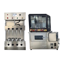 Rvs 4 Heads Pizza Cone Maker Making Machine Amerika Usa