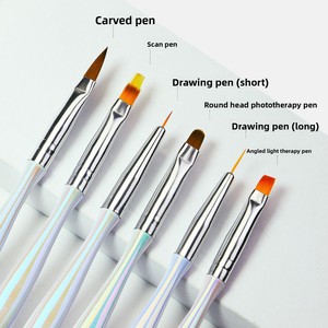 Ensemble de pinceaux pour nail art, pour sculpture, gel UV, extension, peinture, <span class=keywords><strong>dessin</strong></span>, stylo de précision, pinceau fin, pinceaux acryliques pour ongles - Product Image 1