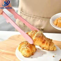 Pince de cuisine multifonctionnelle en silicone résistante à la chaleur avec poignée tridimensionnelle, personnalisable avec logo, en promotion
