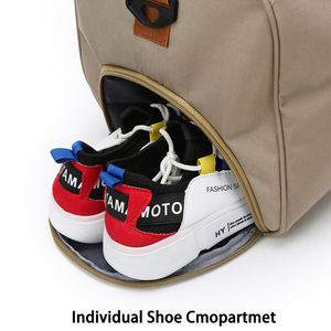 Classique à la mode Oxford sac polochon grande capacité sac de sport étanche avec compartiment à chaussures sac de mode décontracté pour les femmes - Product Image 4