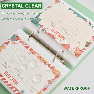 Tùy chỉnh PP nhựa airbnb chào đón 5x7 6x8 <span class=keywords><strong>6x9</strong></span> 3x5 4x6 inch Cookbook Mini hóa đơn nhỏ nhận được công thức chỉ số chủ thẻ chất kết dính - Product Image 4