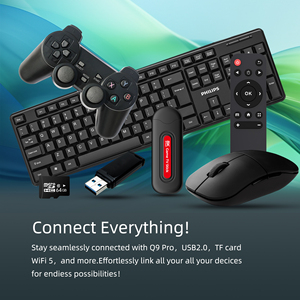 Mới đến Q9 Pro Túi <span class=keywords><strong>USB</strong></span> mini game Stick X2 4K HD Video Game 2.4G không dây Đôi người chơi hỗ trợ 14 mô phỏng 40000 trò chơi - Product Image 4